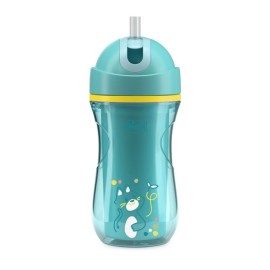 CHICCO Sport Cup Mix & Match Sky Blue, Εκπαιδευτικό Ποτήρι Με Καλαμάκι Για 14+ Μηνών -266ml