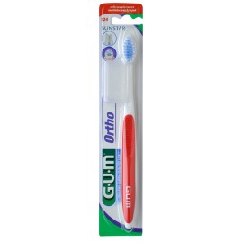 GUM Ortho Toothbrush Soft, 124, Ορθοδοντική Οδοντόβουτσα - 1τεμ