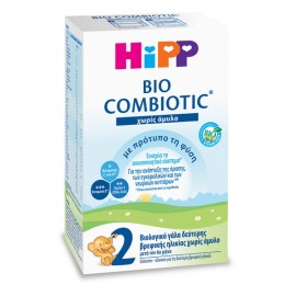HiPP Bio Combiotic No2 6m+, Βιολογικό Γάλα 2ης Βρεφικής Ηλικίας - 600gr