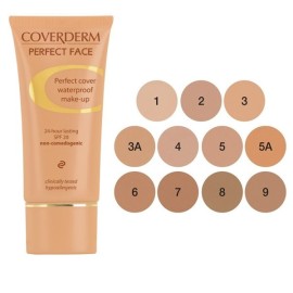 COVERDERM Perfect Face no 3A, Αδιάβροχο Make-Up για Πρόσωπο, SPF20 - 30ml