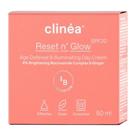 CLINEA Reset n Glow SPF20 Day Cream, Κρέμα Ημέρας Αντιγήρανσης & Λάμψης - 50ml