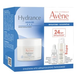 AVENE Promo Hydrance Aqua-Gel Face Cream -50ml & ΔΩΡΑ Concentrated Hydrating Serum -10ml & Make Up Removing Micellar Water for Sensitive Face & Eyes -100ml, 1σετ