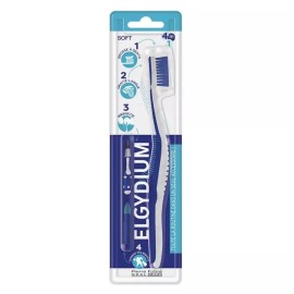 ELGYDIUM Οδοντόβουρτσα 4 σε 1 με Μεσοδόντιο, Ξύστρα Γλώσσας και Στιλβωτικό, Soft -1τεμ