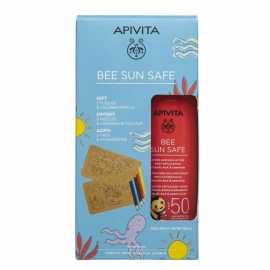 APIVITA Πακέτο Προσφοράς Bee Sun Safe Hydra Sun Kids Lotion SPF50, Ενυδατικό Αντηλιακό Γαλάκτωμα για Παιδιά - 200ml & ΔΩΡΟ 2 Παζλ & Ξυλομπογιές