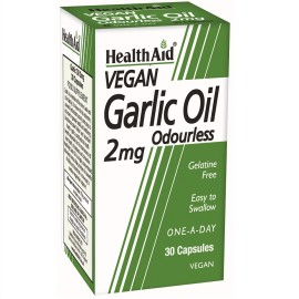 HEALTH AID Garlic Oil (Άοσμο) 2mg - 30caps