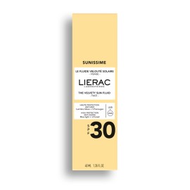 LIERAC Sunissime The Velvety Sun Fluid SPF30, Λεπτόρρευστο Βελούδινο Αντηλιακό Προσώπου - 40ml