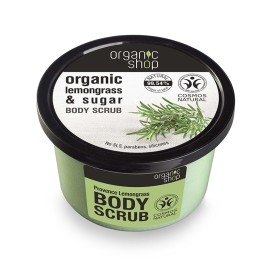 NATURA SIBERICA Organic Shop Body Scrub Provancal Lemongrass, Scrub Σώματος, Λεμονόχορτο & Ζάχαρη - 250ml