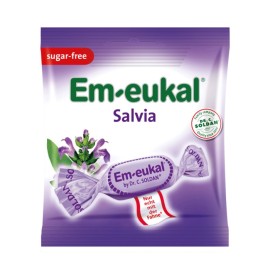 EM-EUKAL Καραμέλες για το Λαιμό & το Βήχα με Γεύση Φασκόμηλο- 75gr