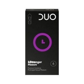 DUO Looonger Pleasure, Προφυλακτικά με Επιβραδυντικό - 6τεμ