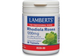 LAMBERTS Rhodiola Rosea 1200mg, Χρυσή Ρίζα Συμπλήρωμα για Φυσική & Πνευματική Ενέργεια - 90tabs
