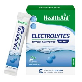 HEALTH AID  Electrolytes, Ηλεκτρολύτες με Γεύση Φράουλα -20φακ