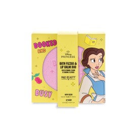 MAD BEAUTY Princess Bath Fizzer & Lip Balm Duo, Belle, Άλατα Μπάνιου 100gr & Περιποίηση Χειλιών - 10ml