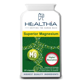 HEALTHIA Superior Magnesium, Συμπλήρωμα Διατροφής με Μαγνήσιο σε 3 Μορφές - 120caps