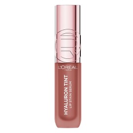 LOREAL PARIS Hyaluron Tint Lip Stain Serum, Ορός για Χείλη Ζουμερά & Ενυδατωμένα, 485 Nude Espresso -5ml