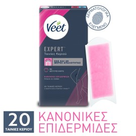 VEET Expert Ταινίες Κεριού Αποτρίχωσης για Σώμα & Πόδια για Κανονικές Επιδερμίδες - 20τεμ