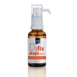 INTERMED D3 Fix Drops, Σταγόνες Βιταμίνη D3 1000IU/ Σταγόνα - 30ml