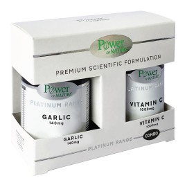 POWER OF NATURE Garlic 140mg - 30caps & ΔΩΡΟ Vitamin C 1000mg - 20tabs