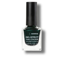 KORRES Gel Effect Nail Colour No89 Velvet Green, Βερνίκι Νυχιών με Αμυγδαλέλαιο - 11ml