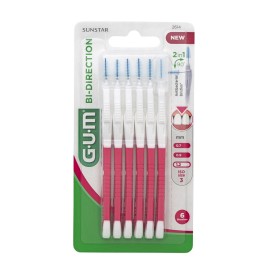 GUM Bi-Direction Nο3, 1.2mm, 2614, Μεσοδόντια Βουρτσάκια Δύο Θέσεων - 6τεμ