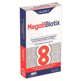 QUEST Mega 8 Biotix, 30 Δις Προβιοτικά - 30caps