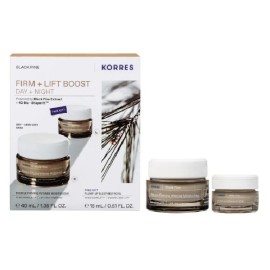 KORRES Promo Black Pine/ Bounce Firming Intense Moisturizer, Κρέμα Σύσφιξης Ημέρας -40ml & ΔΩΡΟ Pump-Up Sleeping Facial, Κρέμα Σύσφιξης Νύχτας -15ml, 1σετ