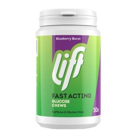 GLUCOTABS Lift Fast Acting Blueberry Burst, Ταμπλέτες Γλυκόζης με Γεύση Μύρτιλο -50 tabs