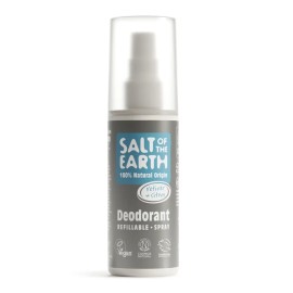 SALT OF THE EARTH Vegan Natural Deodorant Spray Refillable Vetiver & Citrus, Αποσμητικό Επαναγεμιζόμενο -100ml