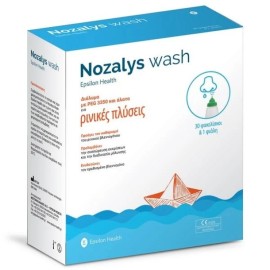 EPSILON HEALTH  Nozalys Wash, Διάλυμα για Ρινικές Πλύσεις & Φιάλη - 30 φακελίσκοι