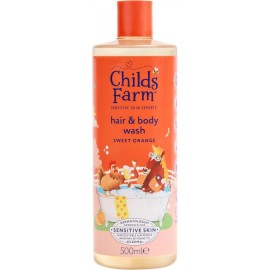 CHILDS FARM Hair & Body Wash Sweet Orange, Παιδικό Σαμπουάν & Αφρόλουτρο 2σε1 - 500ml