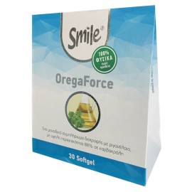 AM HEALTH Smile Oregaforce, Συμπλήρωμα Διατροφής με Αιθέριο Έλαιο Ελληνικής Ρίγανης - 30softgels