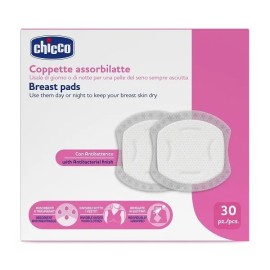 CHICCO Breast Pads, Επιθέματα Στήθους Αντιβακτηριακά -30τεμ.