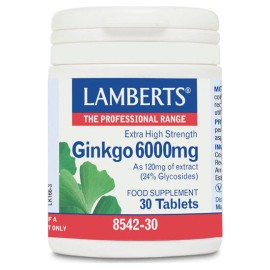 LAMBERTS Ginkgo 6000mg - 30tabs