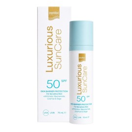 INTERMED Luxurious Suncare Spf50 Skin Barrier Protection for Sensitive Skin Cream,  Αντηλιακή Κρέμα Προσώπου -75ml