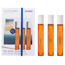 KORRES Promo The Greek Collection, Γυναικεία Αρώματα, Lefko -10ml & Avgoustos -10ml & Ανδρικό Άρωμα, Kyma -10ml, 3τεμ