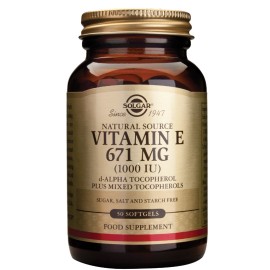 SOLGAR Vitamin E Natural 671mg (1000IU) - 50softgels