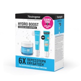 NEUTROGENA Hydro Boost, Water Gel, Ενυδατική Κρέμα -Gel Προσώπου - 50ml &  Eye Cream, Κρέμα Ματιών - 15ml & ΔΩΡΟ Hydrating Fluid SPF50 - 15ml