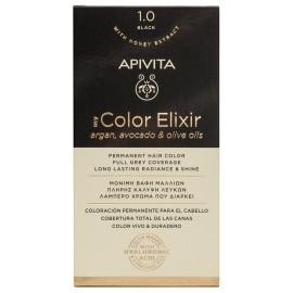 APIVITA My Color Elixir, Βαφή Μαλλιών No 1.0- Μαύρο