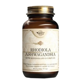 SKY PREMIUM LIFE Rhodiola & Ashwagandha, Συμπλήρωμα Διατροφής με Εκχυλίσματα Rhodiola, Ashwagandha & Βιταμίνες - 60caps