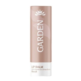 GARDEN Vitamin E & Shea Butter Lip Balm/ Biscuit, Απαλό Ενυδατικό Βάλσαμο Χειλιών που Χαρίζει Λάμψη & Θρέψη -5.2g