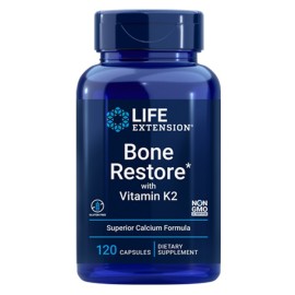 LIFE EXTENSION Bone Restore with Vitamin K2, Συμπλήρωμα Διατροφής για Διατήρηση της Φυσιολογικής Κατάστασης των Οστών - 120caps