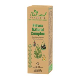 NATURAL VITAMINS Flevex Natural Complex, Εκχύλισμα από Κυπαρίσσι Αγριοκαστανιά & Αμαμηλίς - 50ml