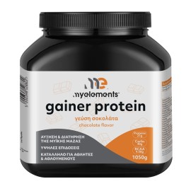 MY ELEMENTS Gainer Protein Chocolate, Συμπλήρωμα Διατροφής με Πρωτεΐνες, Υδατάνθρακες & Κρεατίνη - 1050gr