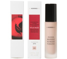 KORRES Wild Rose Άγριο Τριαντάφυλλο WRF1 Make-Up για Λάμψη & Τέλεια Φυσική Κάλυψη - 30ml