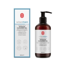 VICAN Wise Men Prebiotic Intimate Cleanser Gel, Καθαριστικό για την Ευαίσθητη Περιοχή του Άνδρα - 250ml