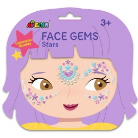 AVENIR Face Gems, Stars, Λαμπερά Αυτοκόλλητα - 1σετ