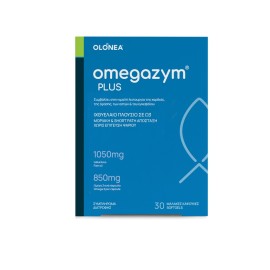 OLONEA Omegazym Plus 850mg Omega 3, Ιχθυέλαιο Υψηλής Περιεκτικότητας σε Ω3 - 30caps