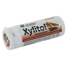 MIRADENT Xylitol Chewing Gum, Cinnamon, Οδοντιατρικές Τσίχλες με Γεύση Κανέλα - 30τεμ