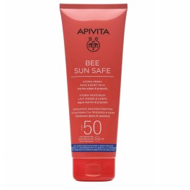APIVITA Bee Sun Safe Hydra Fresh Face & Body Milk, Ενυδατικό Αντηλιακό Γαλάκτωμα για Πρόσωπο & Σώμα SPF50 - 200ml