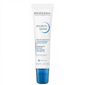 BIODERMA Atoderm Baume Lèvres, Εντατική Φροντίδα Θρέψης & Αναδόμησης για τα Χείλη - 15ml