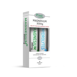 POWER OF NATURE Magnesium 300mg Λεμόνι - 20 αναβρ.δισκία & ΔΩΡΟ Hydrolytes - 20αναβρ.δισκία